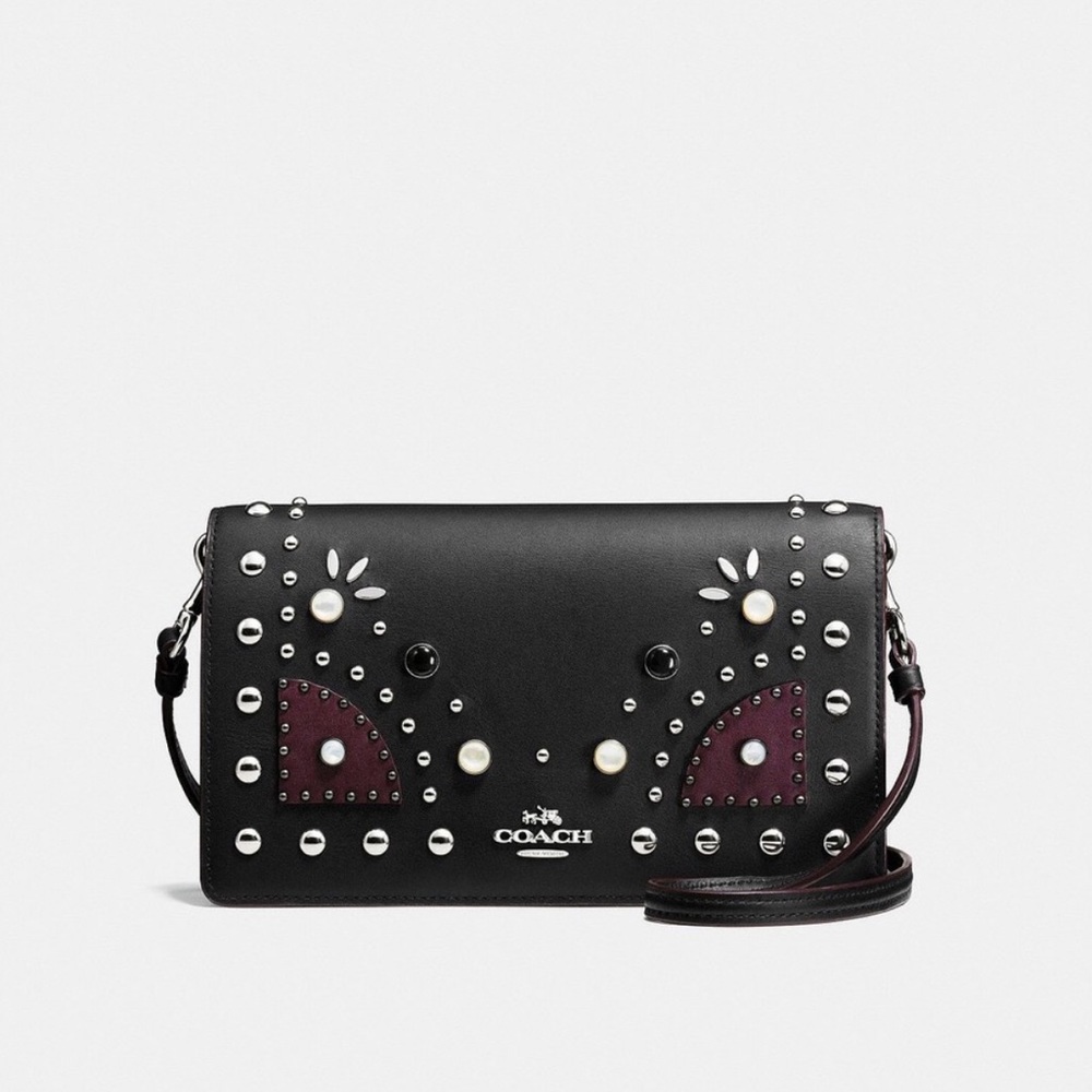 Coach Studded mini Crossbody/clutch 56529